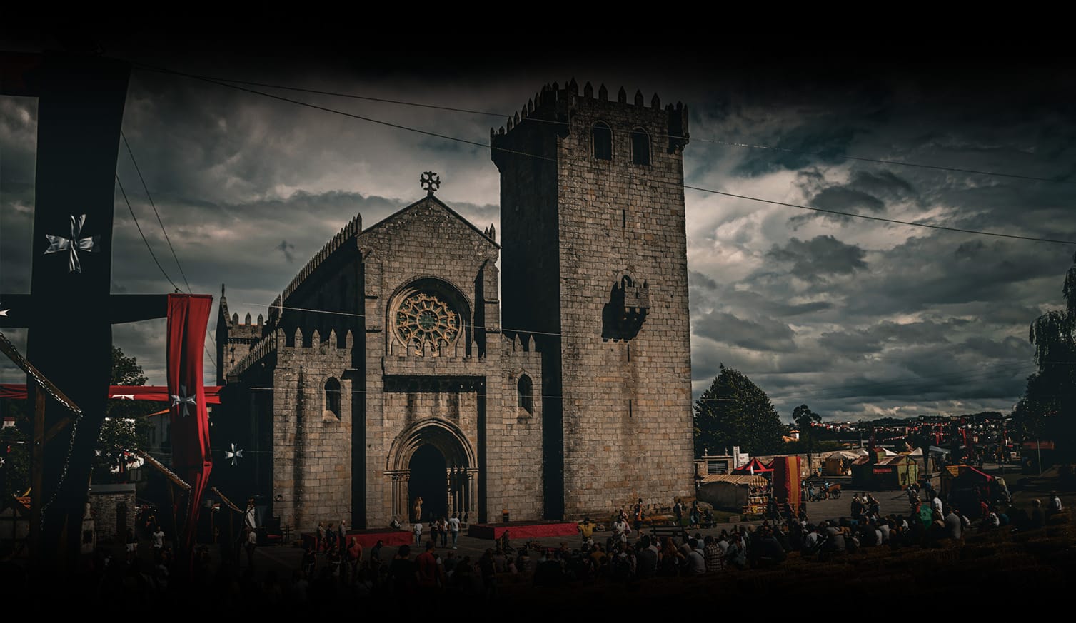 Mosteiro de Leça do Balio durante a recriação histórica